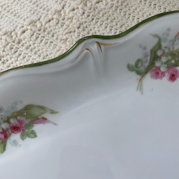 Victorian Platter with Floral Motif - 19th Century - Picture 8 of 8
